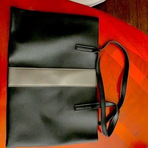 Vince Camuto Black Vegan Leather tote bag